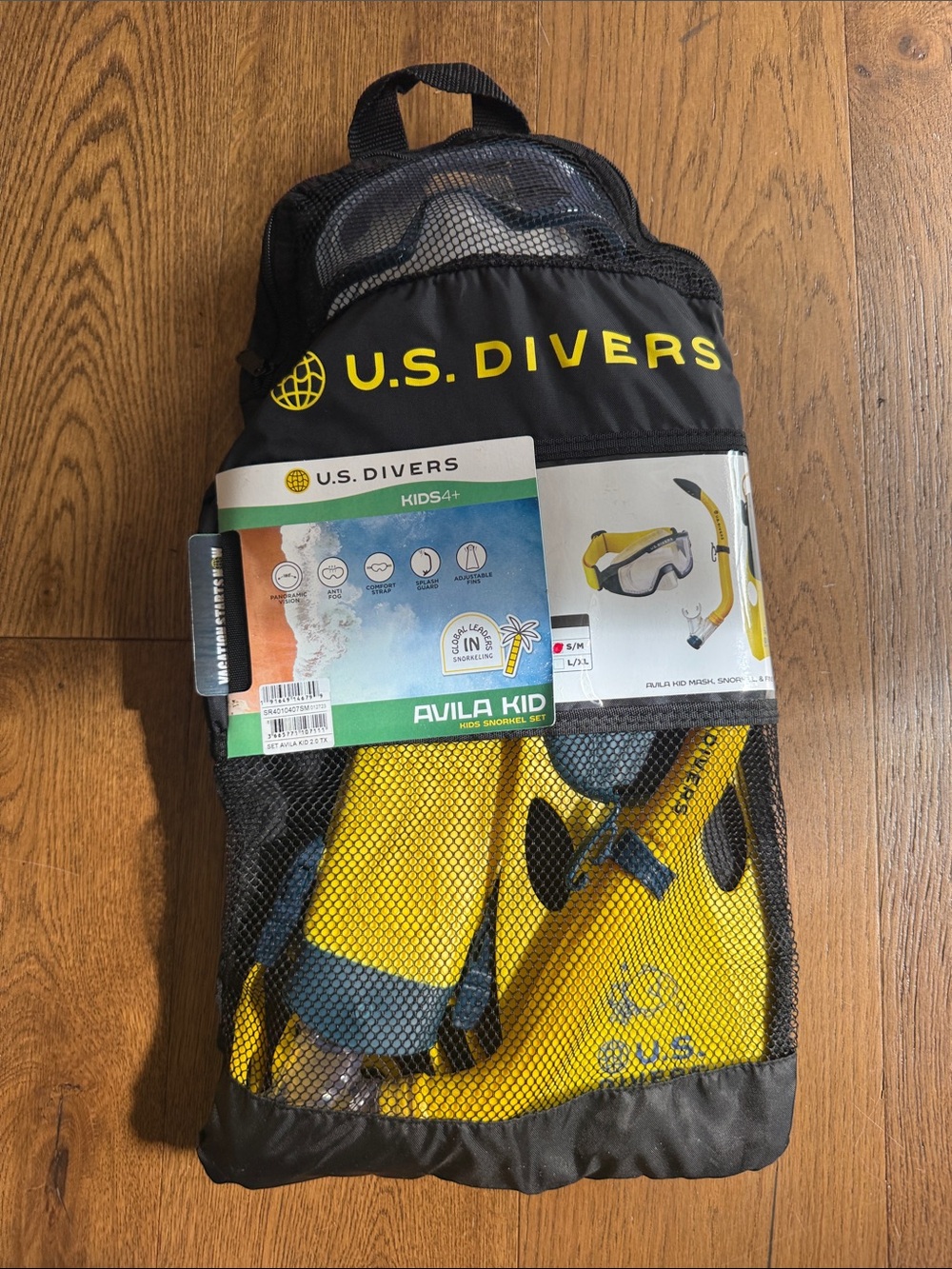 Avila Kid Yellow Kids' Swim Snorkel Set